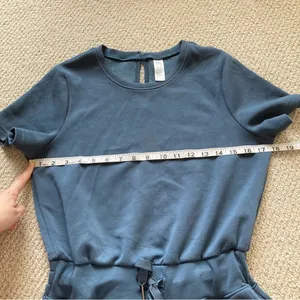 Spanx Airluxe Romper Short Romper Blue Size Small Short Sleeve Shorts GUC thumbnail 7