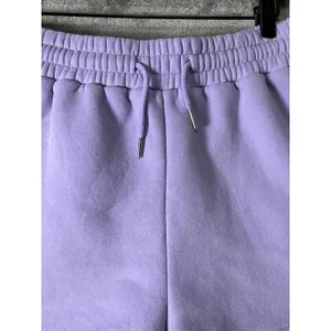 Comfrt Pastel Edit Lavender Fleece Sweat Shorts Drawstring Size 2XL Athleisure thumbnail 2