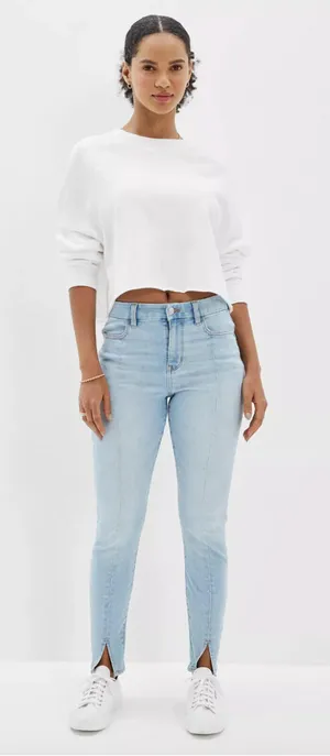 (C151) American Eagle Next Level Stretch Curvy High-Waisted Jegging Women's 4 thumbnail 1