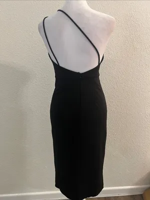 Hello Molly Black One-Shoulder Midi Dress thumbnail 5
