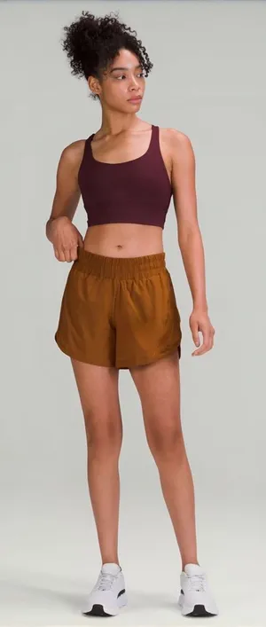 NWOT Lululemon Track That Mid-Rise Lined Short 5" Copper Brown Size 0 thumbnail 1