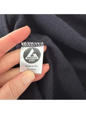 American Giant Crewneck Sweatshirt Size Small Black Minimalist Casual Cotton thumbnail 6