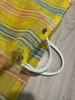 Yellow Striped Large Tote Bag thumbnail 2