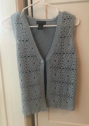 Knit blue tank top Nordstrom Rack thumbnail 1