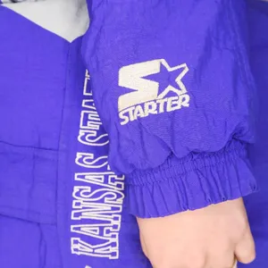 Vintage 90s Starter Kansas State Wildcats Cropped Puffer Coat thumbnail 3