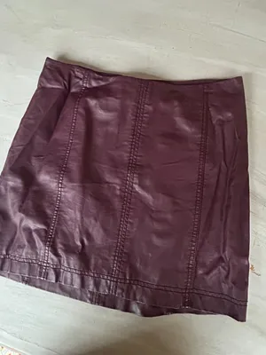 Free People Femme Vegan Leather Mini Skirt Size 8 Size Medium Going Out Skirt thumbnail 6