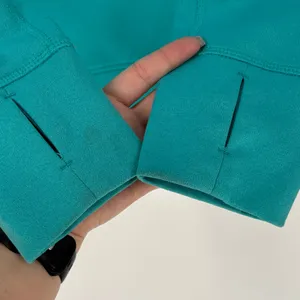 Nike large Teal Crew Sweatshirt thumb holes thumbnail 3