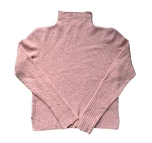 Madewell Blush Pink Turtleneck Sweater Merino Wool & Alpaca Blend L thumbnail 1