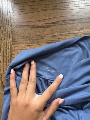 aerie Blue High-Waist Leggings thumbnail 3