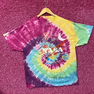 NASA Solar System Flower Amazing Colorful Tie Dye Graphic Design T-Shirt XL thumbnail 3