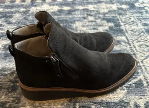 Dr. Scholl’s Booties Lanyn Wedge Black Comfort Side Zip Shoes Women’s Size 11M thumbnail 1