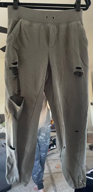 Aerie Distressed Sweatpants thumbnail 1