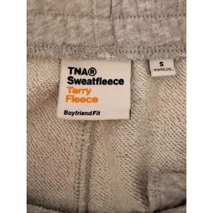 Aritzia TNA Cozy Fleece Boyfriend Jogger‎ Sweatpants Heather Gray Small S thumbnail 7