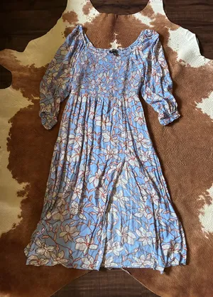 Jessica Simpson maxi dress size large 100% Viscoe thumbnail 1