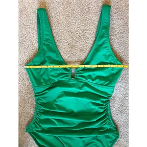 Lauren Ralph Lauren Ring Underwire One-Piece Swimsuit Green Size M thumbnail 5