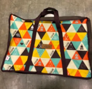 CLS Colorful Geometric Tote Multicolor Printed Design Double Handles thumbnail 1