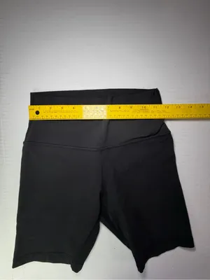 lululemon athletica Align Black High-Waist Bike Shorts estimated size 4 see msmt thumbnail 2