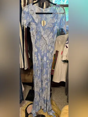 NWT Free People Moonlight Maxi Dress - blissful blue - size 6 thumbnail 9