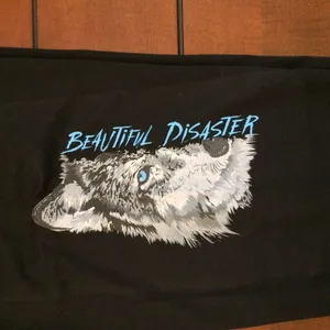 Beautiful disaster wolves black sweat pants 2xl thumbnail 4