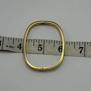 Monet Hinged Bangle Bracelet Slim Stackable Gold Tone Estate‎ thumbnail 8