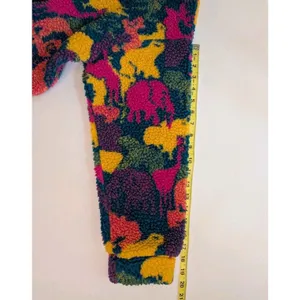 Pretty Garbage Oversized Crop Sherpa Fleece Half Zip Pullover Sz M Chunky Funky thumbnail 4