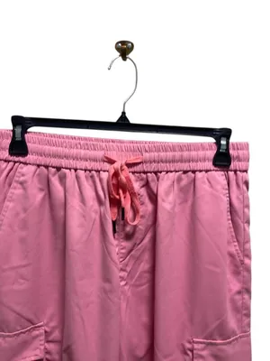 Boutique Wide Leg Cargo Pants Pink Size XL Y2K Rave Summer Retro Coastal Casual Minimalis thumbnail 8