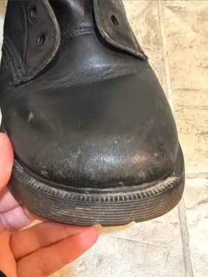 Women’s Dr Martens Vintage Black Leather Lace-Up Combat Boots without Shoe Laces thumbnail 9