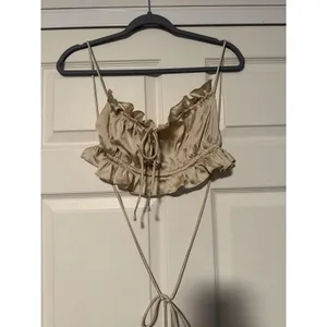 Free People Intimately‎ Satin Milkmaid Open Back Coquette Top Fairy Festival thumbnail 2