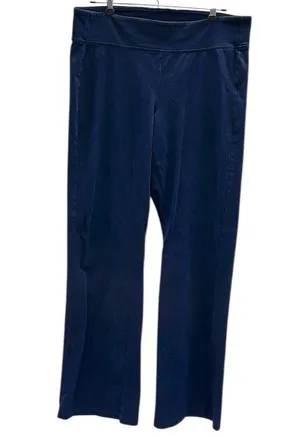 Lauren Ralph Lauren Navy Blue Straight Leg Stretch Legging Pants Womens Large thumbnail 1