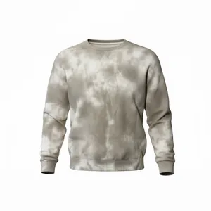 Abercrombie & Fitch Tie Dye Crew Neck Pullover Sweatshirt Large Neutral thumbnail 3