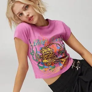 Urban Outfitters Pink Pure Love Baby Tee thumbnail 1