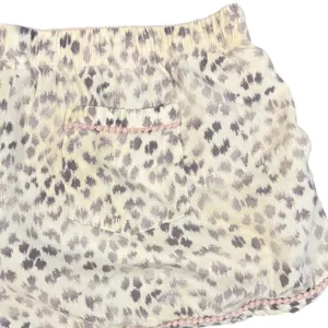 Victoria's Secret Sleep Shorts Womens M Pink Animal Print Pom Trim Lounge Cotton thumbnail 6