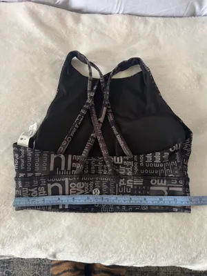 Lululemon Sport Bra Black/Grey Size 6 thumbnail 7