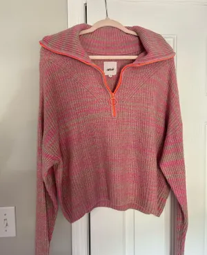 Aerie Quarter-Zip Sweater thumbnail 1