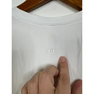 Lululemon Love Long Sleeve Shirt White Pima Cotton Crewneck LW3EYHS Size 0 thumbnail 4