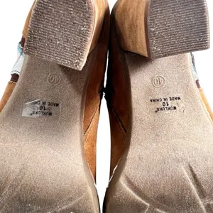 Muk Luks Nola brown:suede vegan boho patchwork heeled boots thumbnail 12