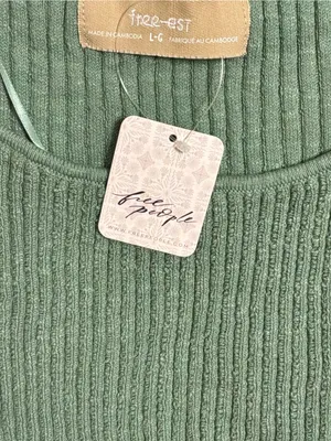 NWT Free People Lizzie Side-Tie Sleeveless Sweater Size L thumbnail 5