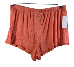 Honeydew Intimates Coral‎ Button Fly Pajama Sleep Shorts Women's Size L thumbnail 1