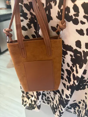 Urban Outfitters (UO) Cow Print Sateen Mini Dress m and micro suede crossbody thumbnail 9