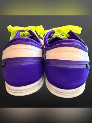 Nike Lunar Element Sneakers White Purple Neon Yellow Women’s 9 thumbnail 5