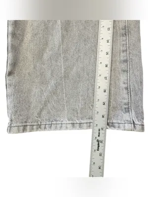 Edikted NWT Gray Washed Wide Leg Jeans Size Women’s Size M High Rise Y2K Baggy thumbnail 12