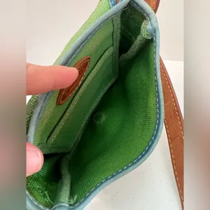 Fossil Austin Flap Bag Messenger Green Leather Adjustable Crossbody thumbnail 16