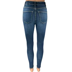 Zara Women's Blue High Waisted Medium Wash Stretch Skinny Denim Jeans Size 2 thumbnail 3