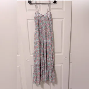 American Eagle Corset Tiered Midi Dress thumbnail 3