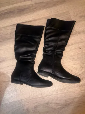 Dream Paris Black under the-Knee Slouchy Riding Boots size 8.5 thumbnail 2