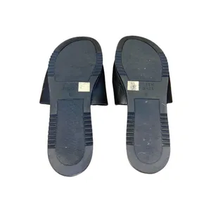 Eileen Fisher Soft Tumbled Leather Wedge Slide SZ 6 Toe Band Rubber Sole Casual thumbnail 3