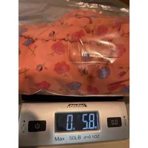Delia’s Strapless Micro Floral Dress M Orange Blush Tube Mini Y2K Sheer NWT Flaw thumbnail 11