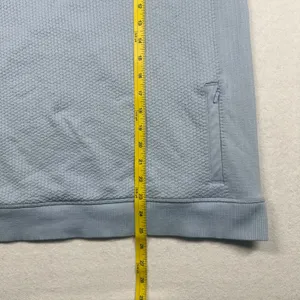 Lululemon Engineered Warmth Half Zip Blue Linen Merino Wool Women’s Size 12 thumbnail 8