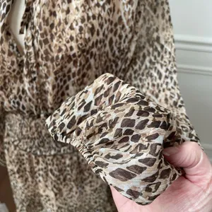 Zara Date Night Mini Dress Leopard Print Mob Wife XS thumbnail 5