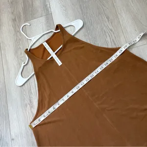 Lululemon Racerback Tank Top high neck womens Brown (size 10) thumbnail 3